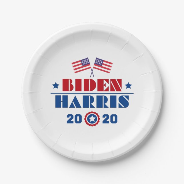 Biden Harris 2020 Paper Plate (Front)