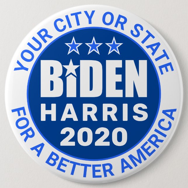Biden Harris 2020 Presidential Election Political 6 Cm Round Badge (Front)