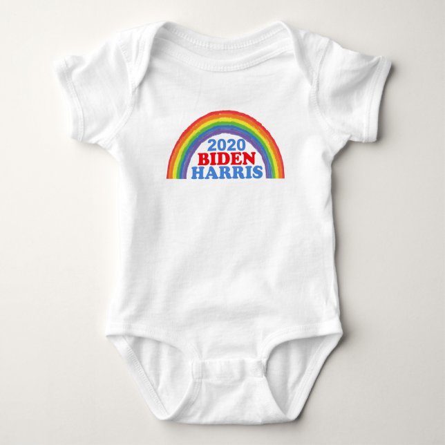 Biden Harris 2020 Rainbow Baby Bodysuit (Front)