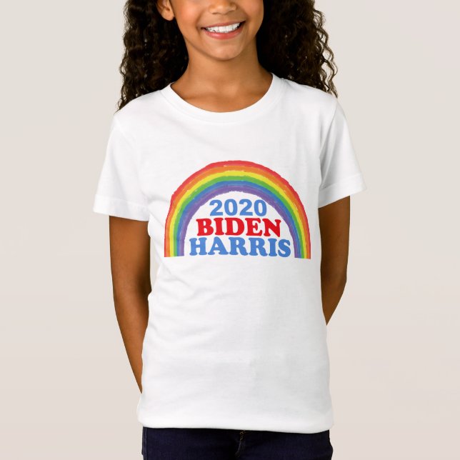 Biden Harris 2020 Rainbow Kids T-Shirt (Front)