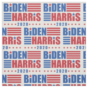 Biden/Harris 2020 Stars Stripes Pattern Fabric