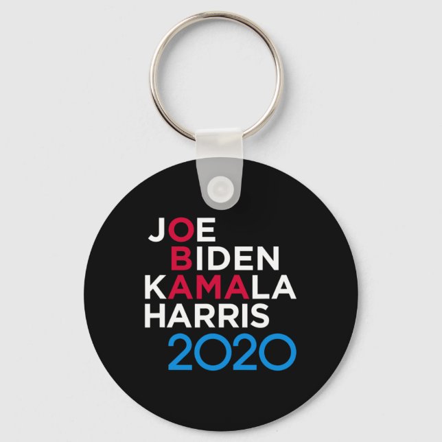 Biden Harris 2020 Throwback  Key Ring (Front)