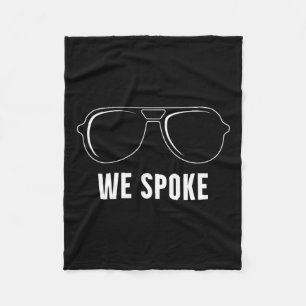 Biden Harris 2020 We Spoke Election Victory Fleece Blanket