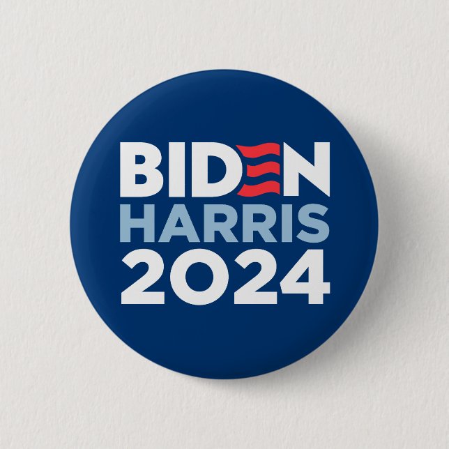 Biden Harris 2024 6 Cm Round Badge (Front)