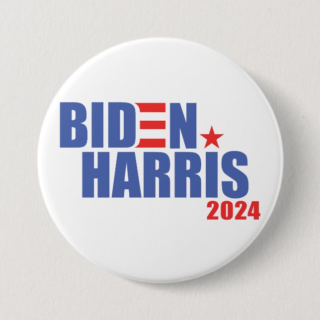 Biden / Harris 2024 7.5 Cm Round Badge (Front)