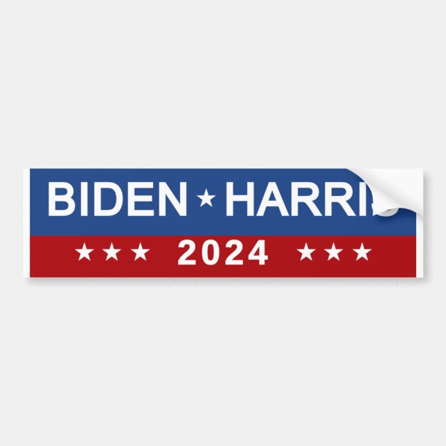 Biden Harris 2024 Bumper Sticker (Front)