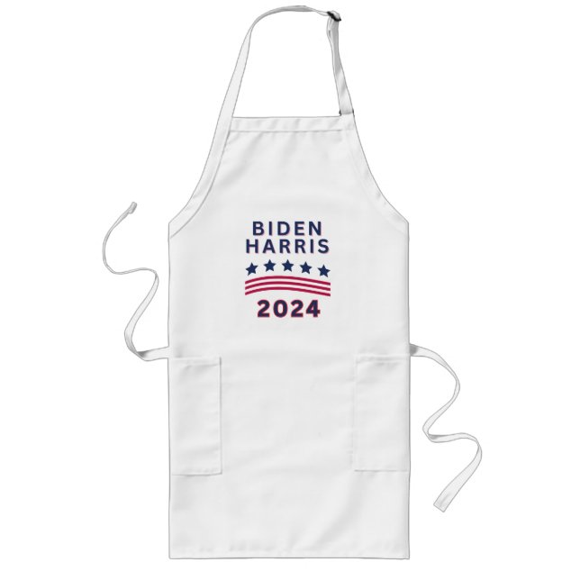 Biden Harris 2024 Election Long Apron (Front)