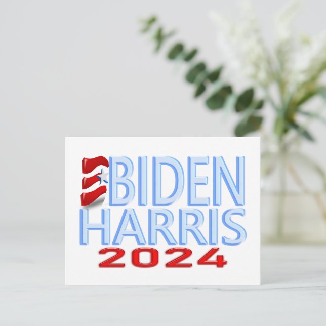 Biden Harris 2024 Election Postcard (Standing Front)