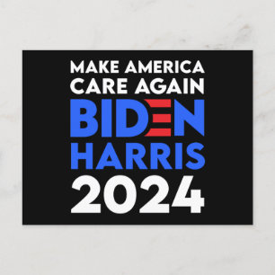 Biden / Harris - 2024 - Make America Care Again Postcard
