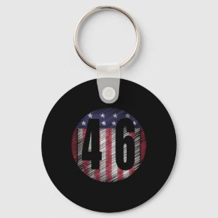 Biden Harris 2024 President American Flag Key Ring