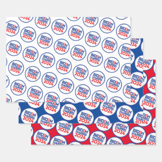 Biden Harris 2024 Wrapping Paper Sheet