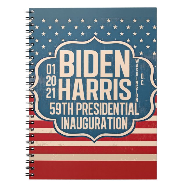 Biden Harris 59th Inauguration Commemorative Notebook (Front)