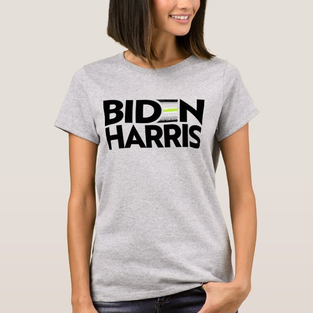 Biden Harris Agender Pride T-Shirt (Front)