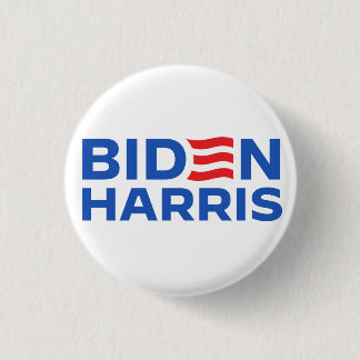 Biden Harris Blue 3 Cm Round Badge