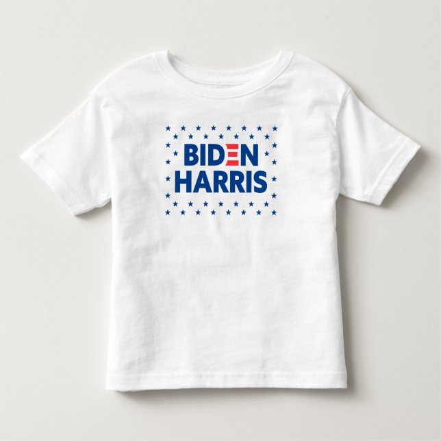 Biden / Harris Blue Stars Pattern Toddler T-Shirt (Front)