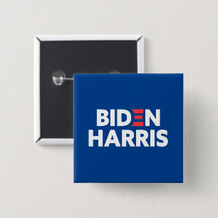 Biden / Harris Election Campaign Blue 15 Cm Square Badge