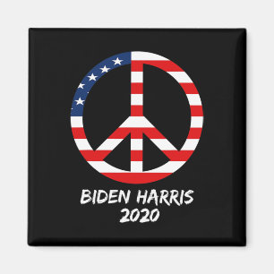 Biden Harris Election Democratic Usa Flag Peace Si Magnet