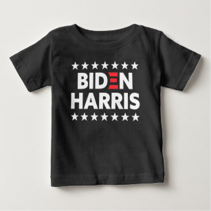Biden Harris Election Support Stars Design Baby T-Shirt