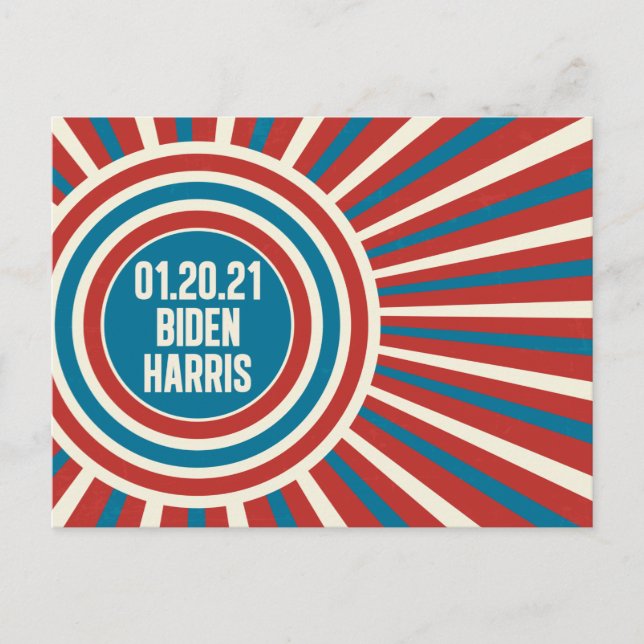Biden Harris Inauguration Day Celebration Postcard (Front)