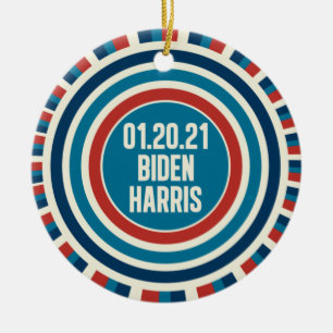 Biden Harris Inauguration Day Keepsake Ceramic Tree Decoration