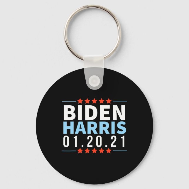 Biden Harris January 2021 Election Victory Inaugur Key Ring (Front)