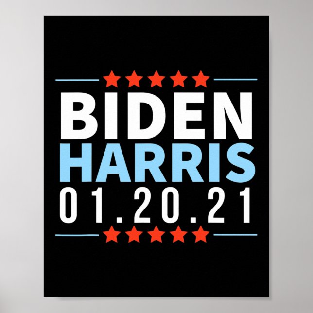 Biden Harris January 2021 Election Victory Inaugur Poster (Front)