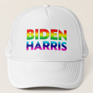 Biden Harris  - lgbt rainbow colours Trucker Hat