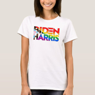 Biden Harris LGBTQ+ Progress Pride T-Shirt