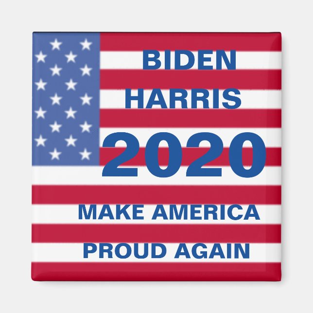 BIDEN HARRIS MAKE AMERICA PROUD AGAIN MAGNET (Front)
