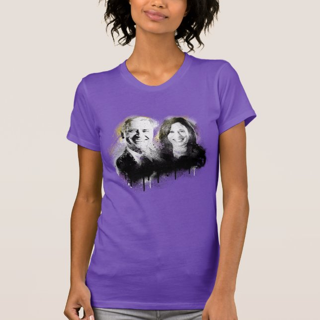 Biden Harris Nonbinary Pride T-Shirt (Front)