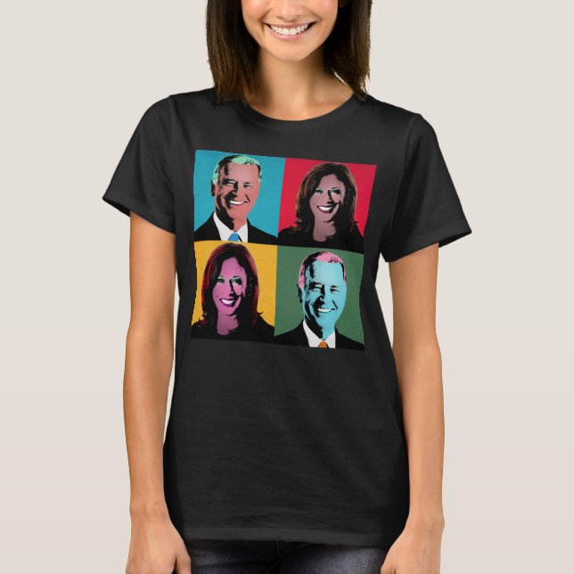 BIDEN / HARRIS Pop Art Painting T-Shirt (Front)