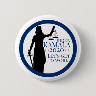Biden Harris President Get to Work 2020 Election 6 Cm Round Badge