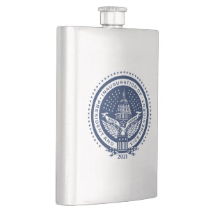 Biden Harris President Inaugural Logo Inauguration Hip Flask