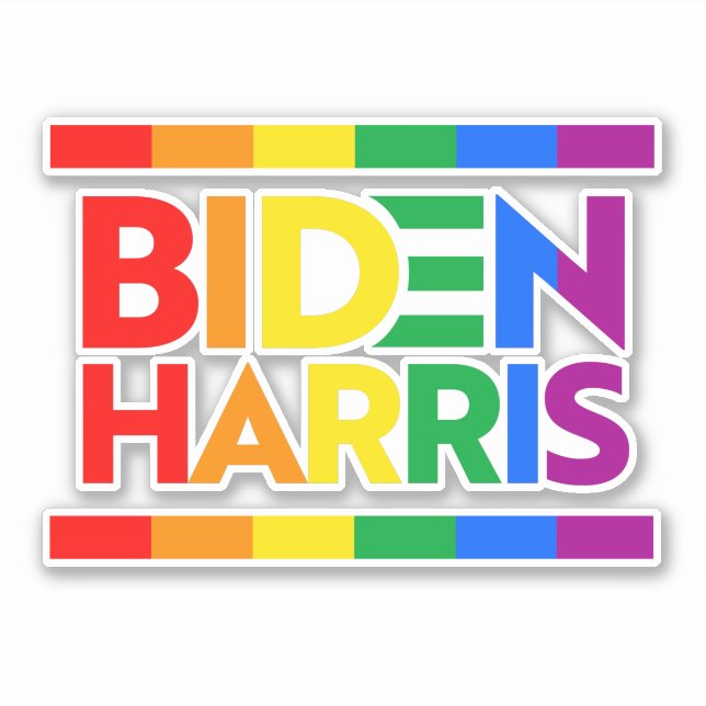 BIDEN HARRIS PRIDE RAINBOW (Front)