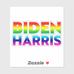"Biden Harris" Pride rainbow colours lgbt lgbtq