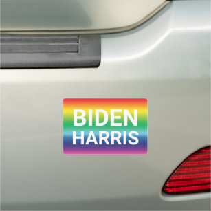Biden Harris rainbow Pride lgbtq bumper Car Magnet