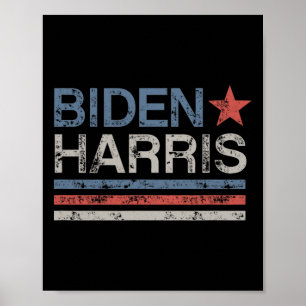 Biden Harris Retro Vintage Design Biden Harris  Poster