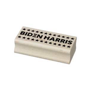 Biden Harris Stars Rubber Stamp