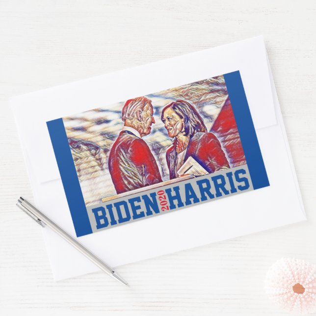 Biden Harris Together 2020 Rectangular Sticker (Envelope)