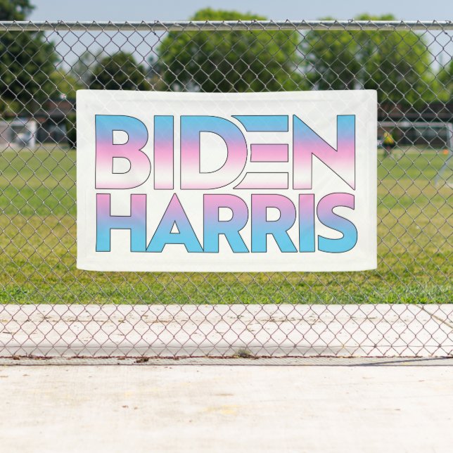 Biden Harris Trans Pride Banner (Insitu)