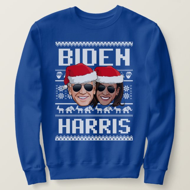 Biden Harris Ugly Christmas Sweater (Design Front)