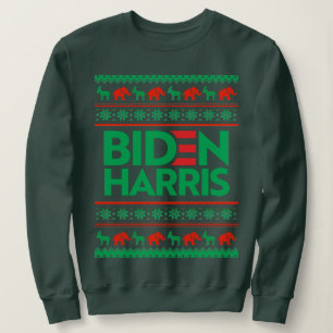 BIDEN HARRIS UGLY CHRISTMAS SWEATER (Green)