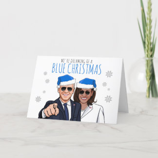 Biden Harris: We're Dreaming of a Blue Christmas Card
