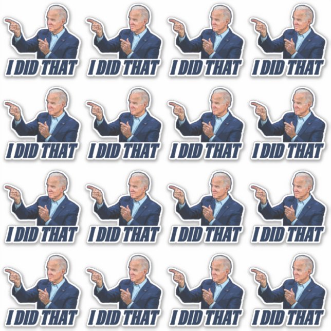 Biden I Did That funny anti joe Biden gas pump (Front)