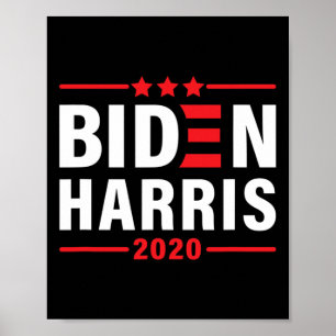 Biden Kamala Harris 2020 Election Democrat Liberal Poster