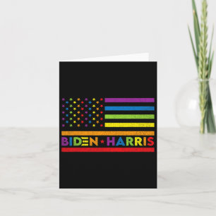 Biden Kamala Harris 2020 Rainbow Gay Pride Lgbt El Card