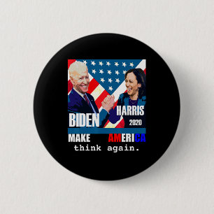 Biden Kamala Harris  6 Cm Round Badge