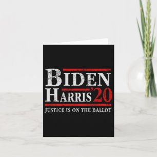 Biden Kamala Harris Justice Is On The Ballot 2020 Card