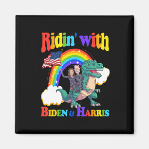 Biden Kamala Harris Shirt Toddler Kids Dinosaur T- Magnet