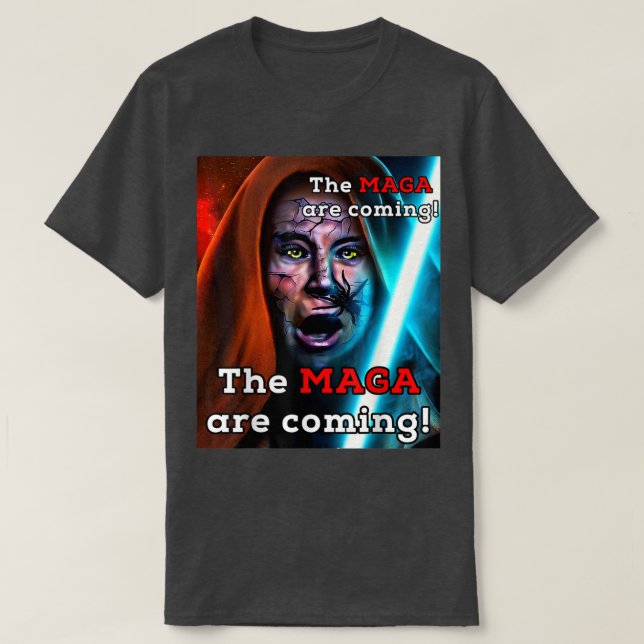 Biden Midnight Ride MAGA Are Coming Adult Costume  T-Shirt (Design Front)